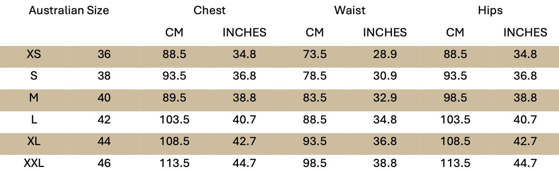 Men's Size Guide